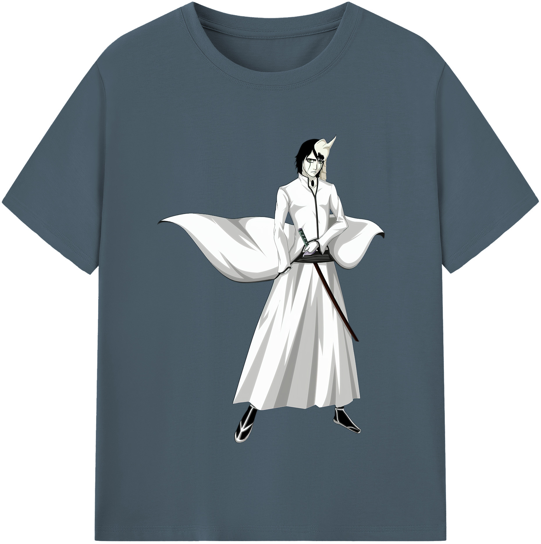 （画像用） ブリーチ ウルキオラ·シファー BLEACH Ulquiorra cifer 綿100％半袖Tシャツ（フロントプリント）